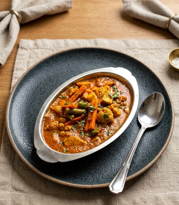 Garden Vegetable Curry (V, NF, DF, GF).