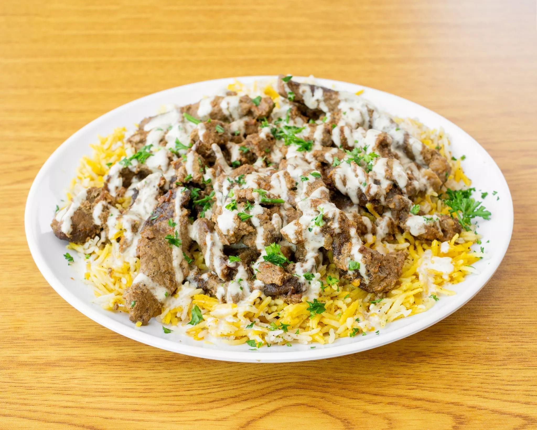 Beef Shawarma Plate.