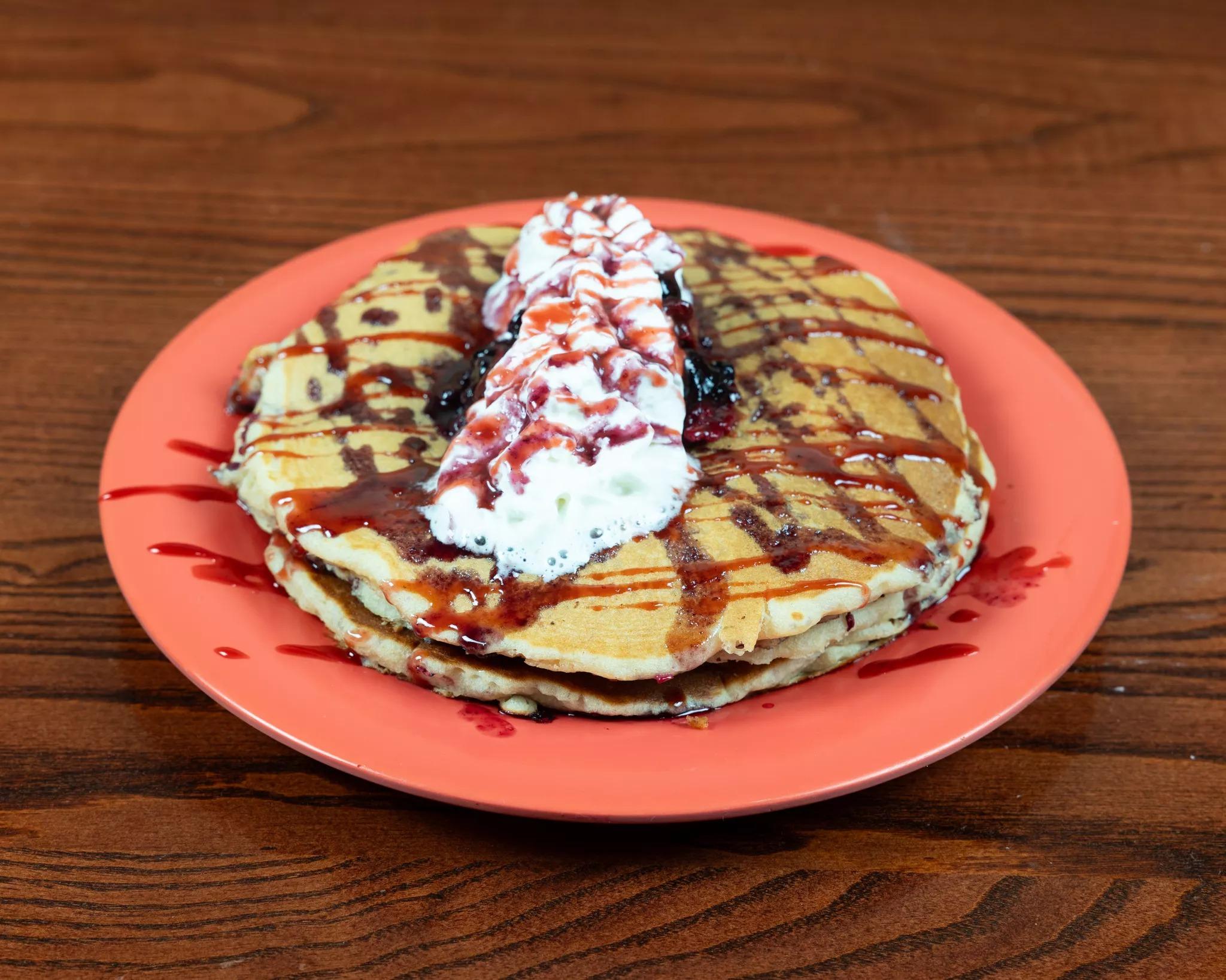Four Berry Pancakes.