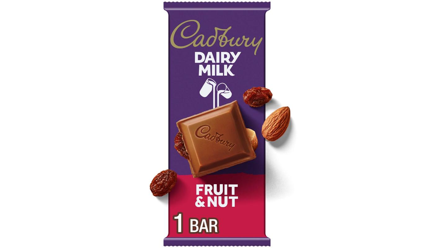 Cadbury Dairy Fruit & Nut chocolate bar 48gms.