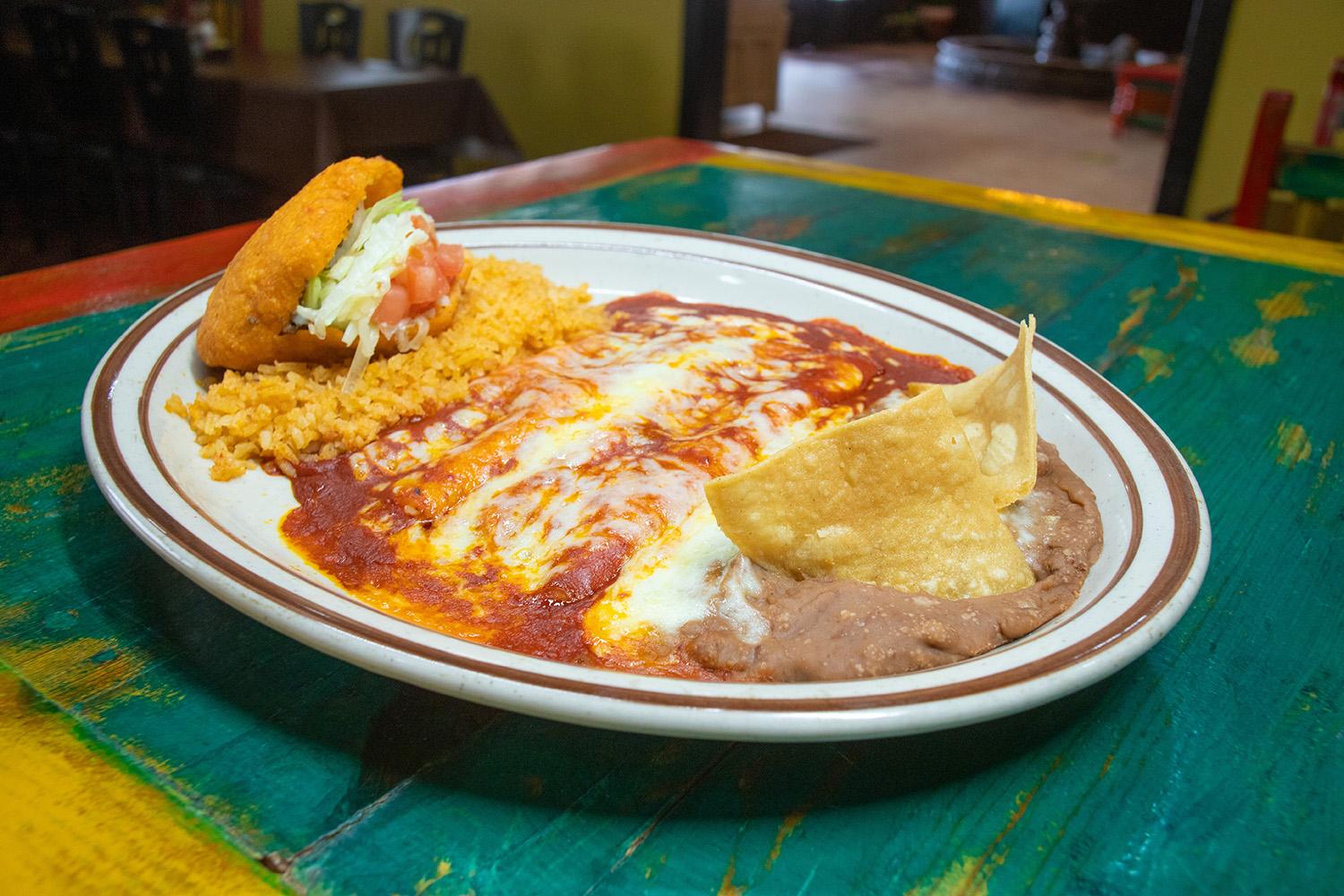 Tuesday Special/ Mexican Combo Plate.