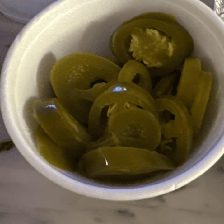 O/Pickled Jalapeños.