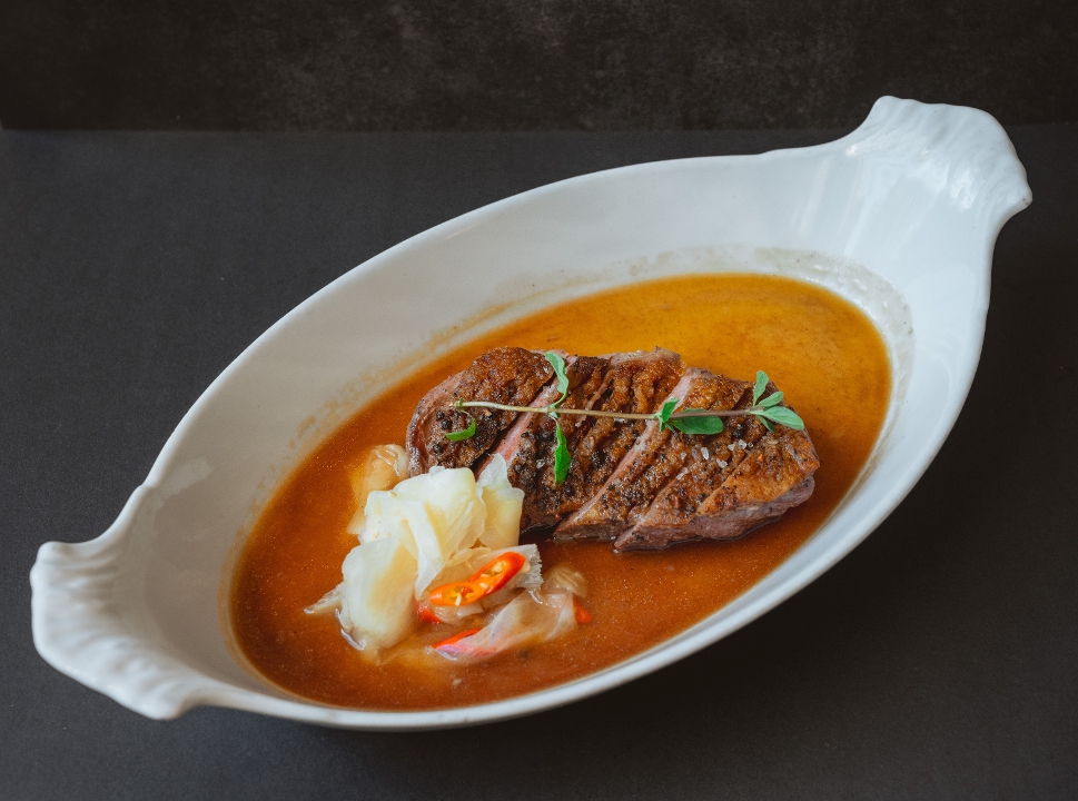 Pan Seared Duck Breast.