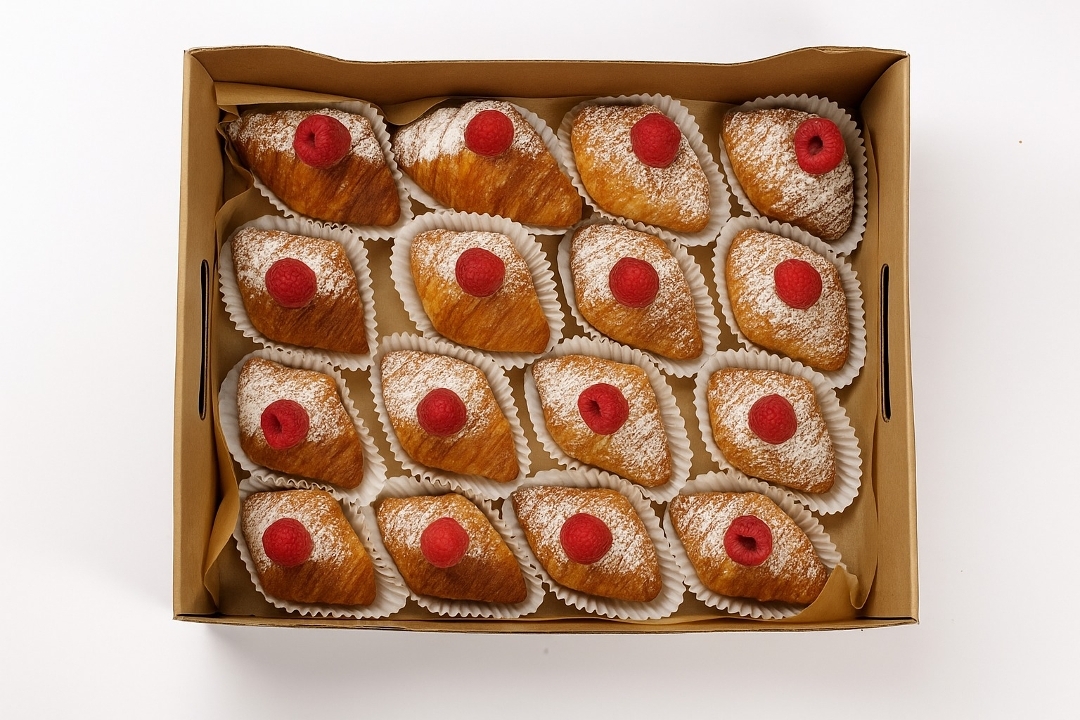 Raspberry Baby Croissant Platter.