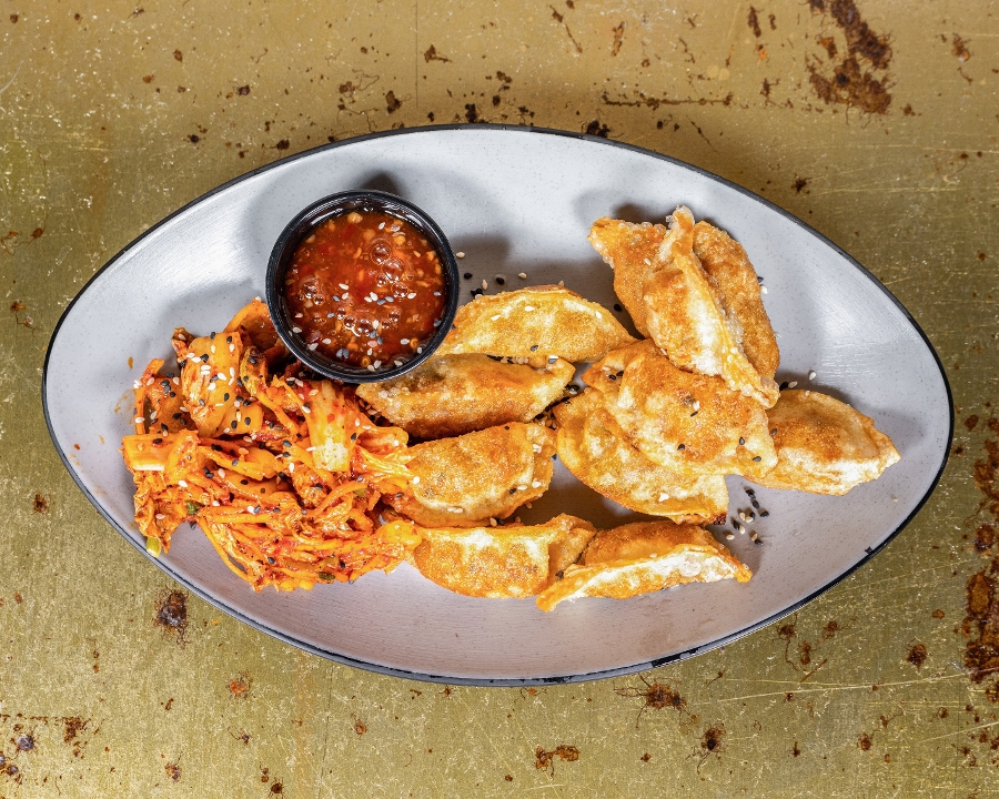 Crispy Kimchi Dumplings.