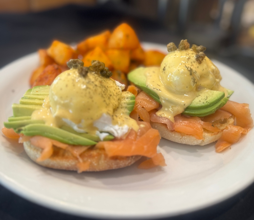 Smoked Salmon Benedict.