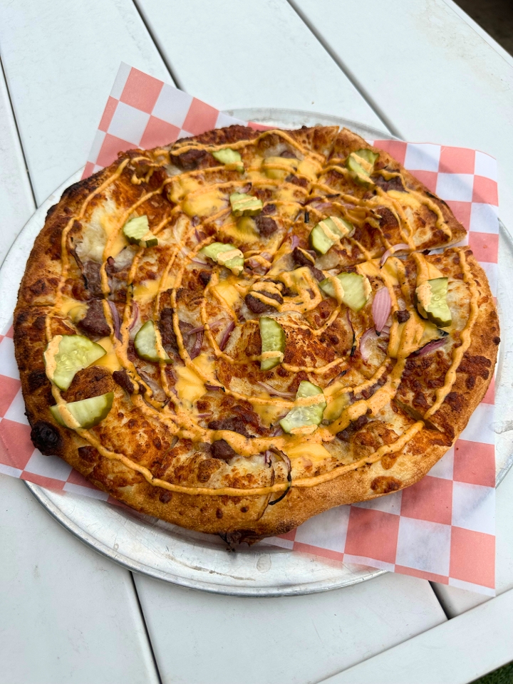 Smash Burger Pizza 10".