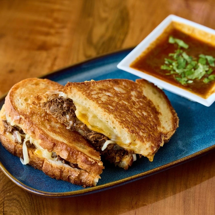 Barbacoa Grill Cheese.