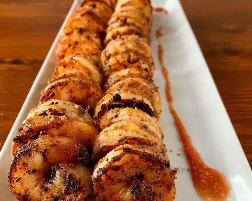 Grilled shrimp.