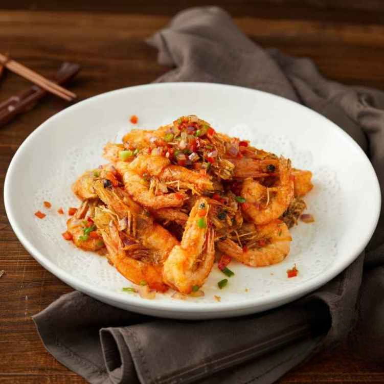 SP7. 椒鹽有頭蝦/Crispy Salt & Pepper Shrimp w. Shell.