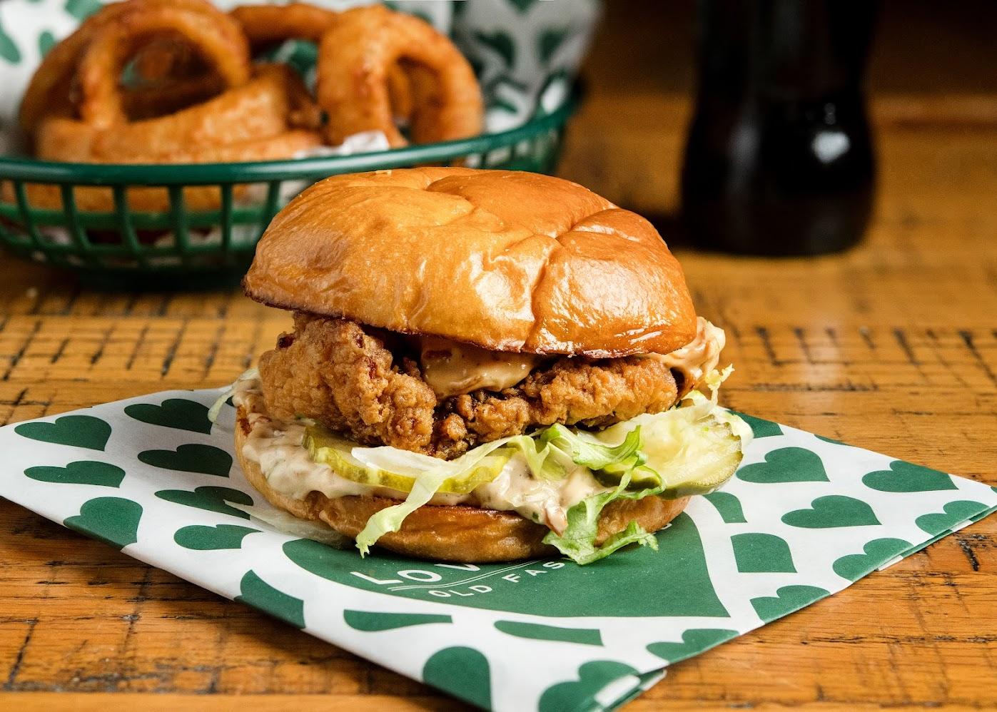10 Spring Chicken Sandwiches and 10 Fries.