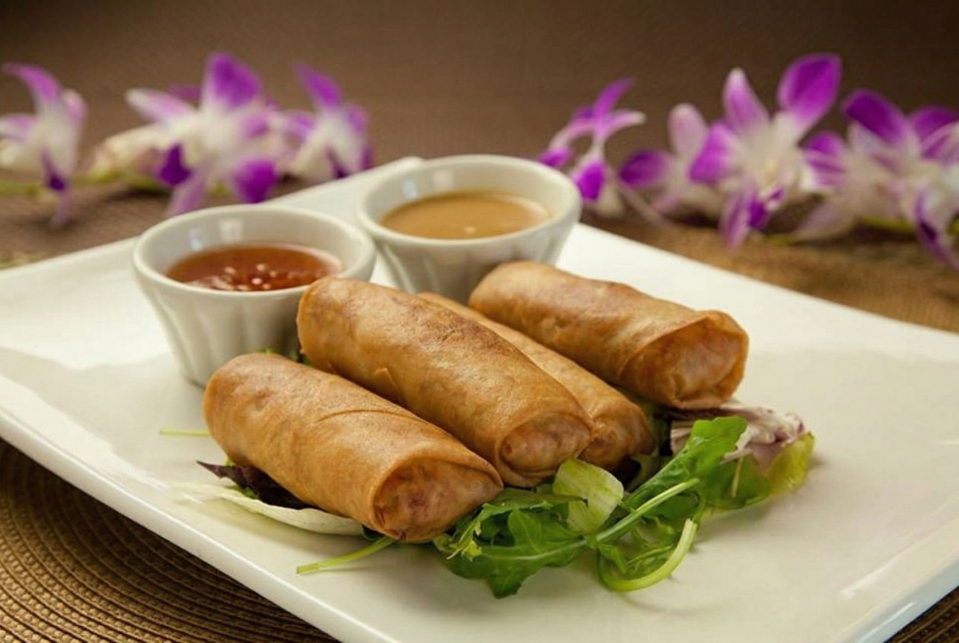 Crispy Thai Spring Rolls.