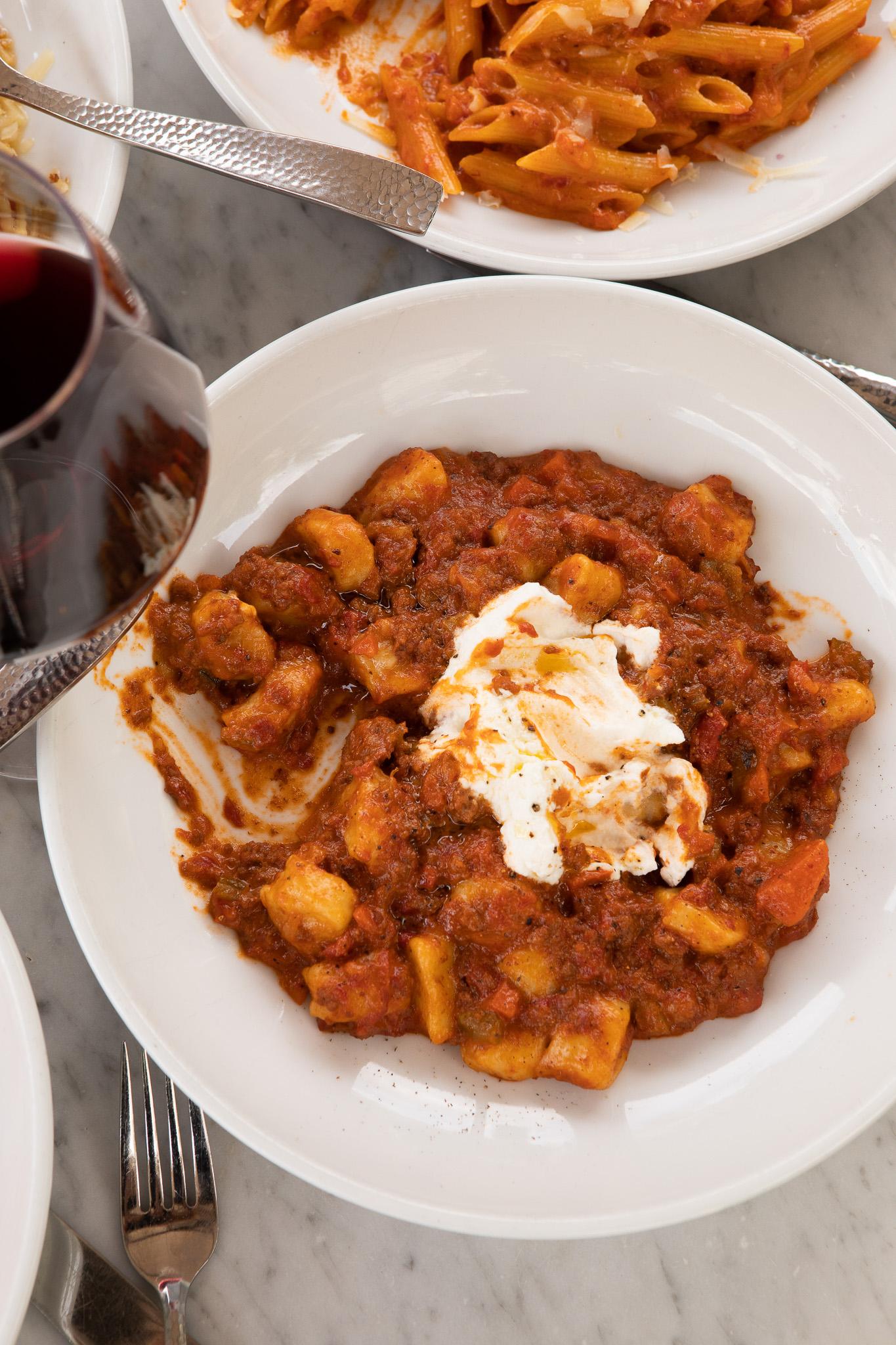Gnocchi Bolognese.