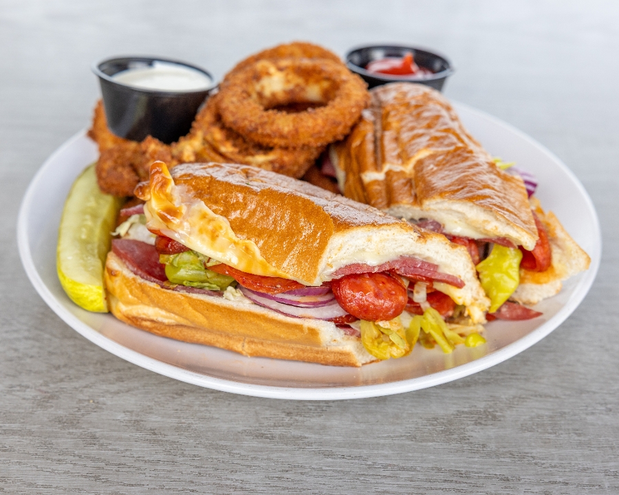 Hot Italian Sandwich.