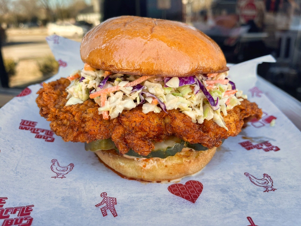 Nashville HOT Fried Chicken Sandwich.