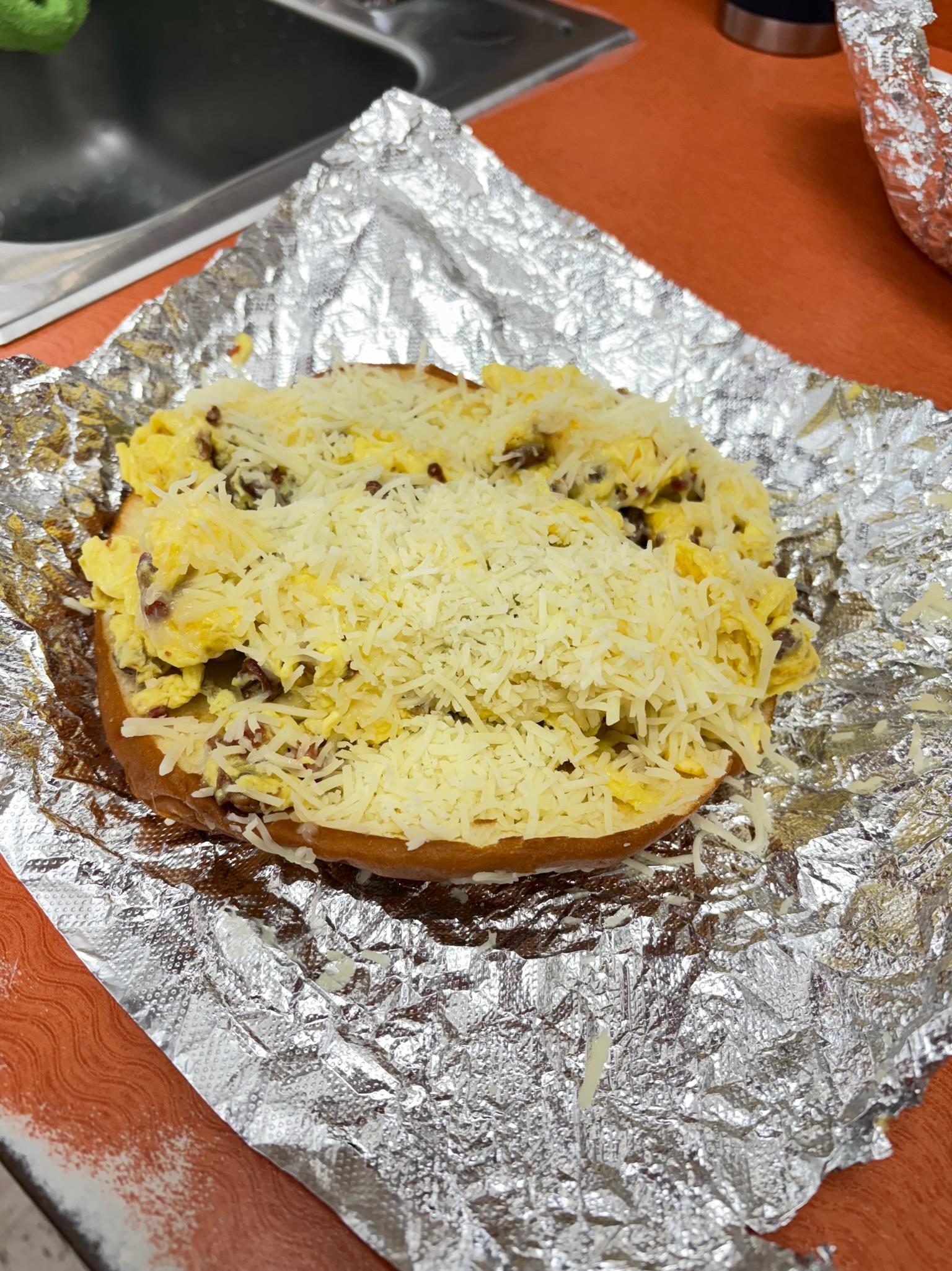 Donut Taco: Bacon, Egg, & Cheese.