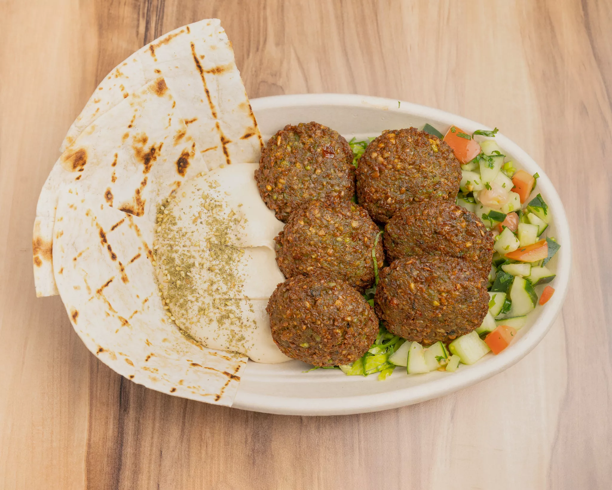 H2. Hummus with Falafel.