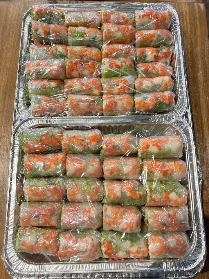 20 Shrimp Spring Rolls.