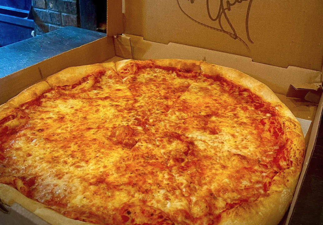 LARGE CHEESE PIE PIZZA.