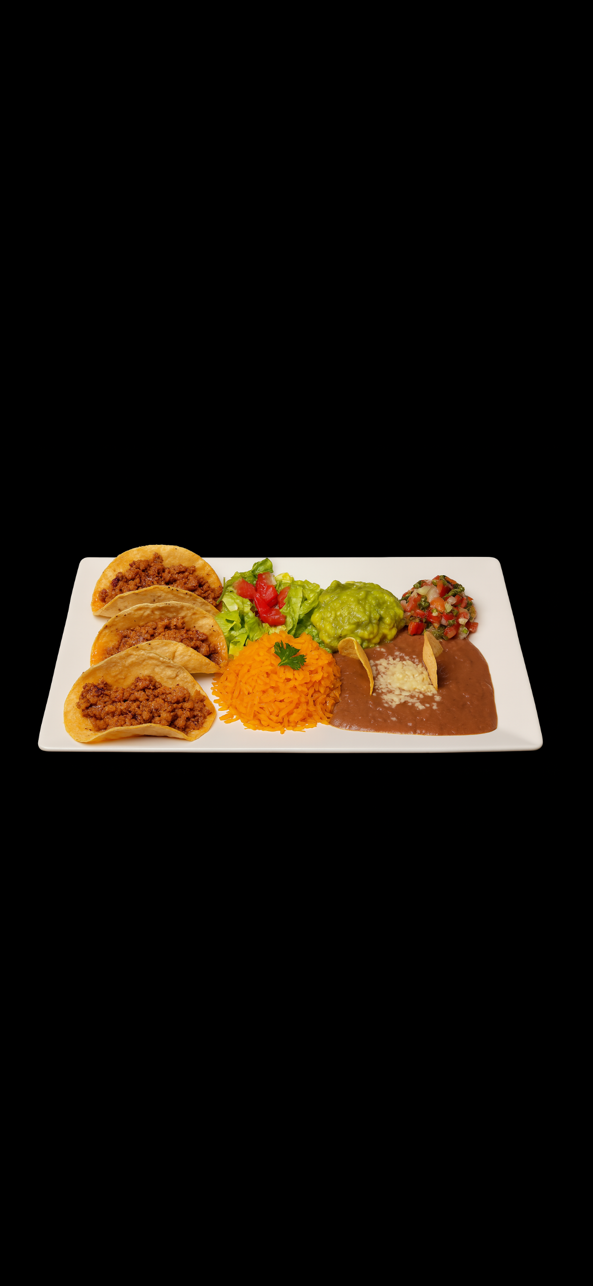 Taco Plate Chorizo.
