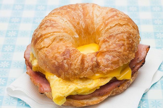 Egg & Cheese Croissant Sandwich.