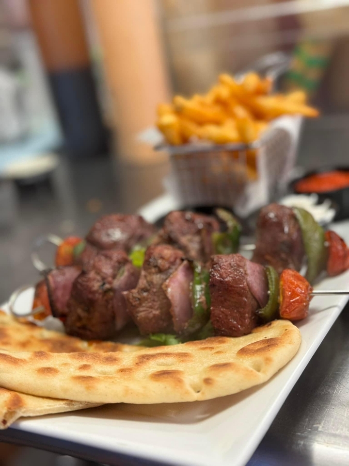 Beef Skewers.