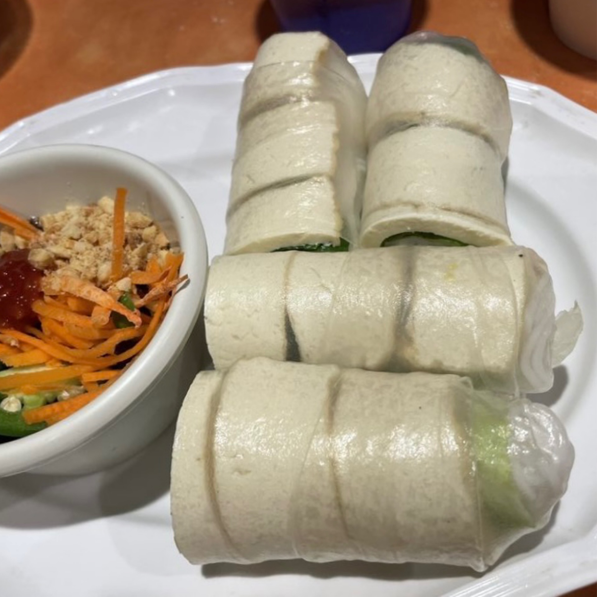 66. Fresh salad tofu rolls - gỏi cuốn chay.