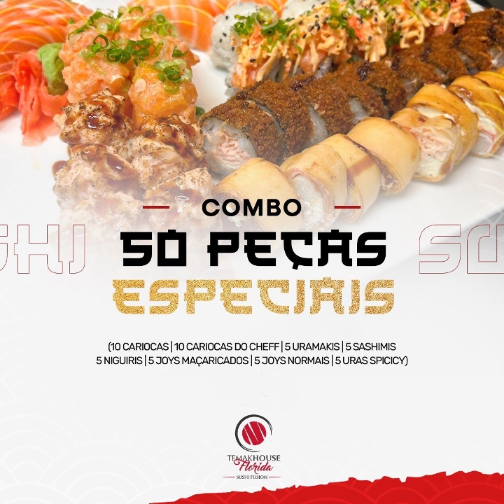Combo Especial - 50 Peças.
