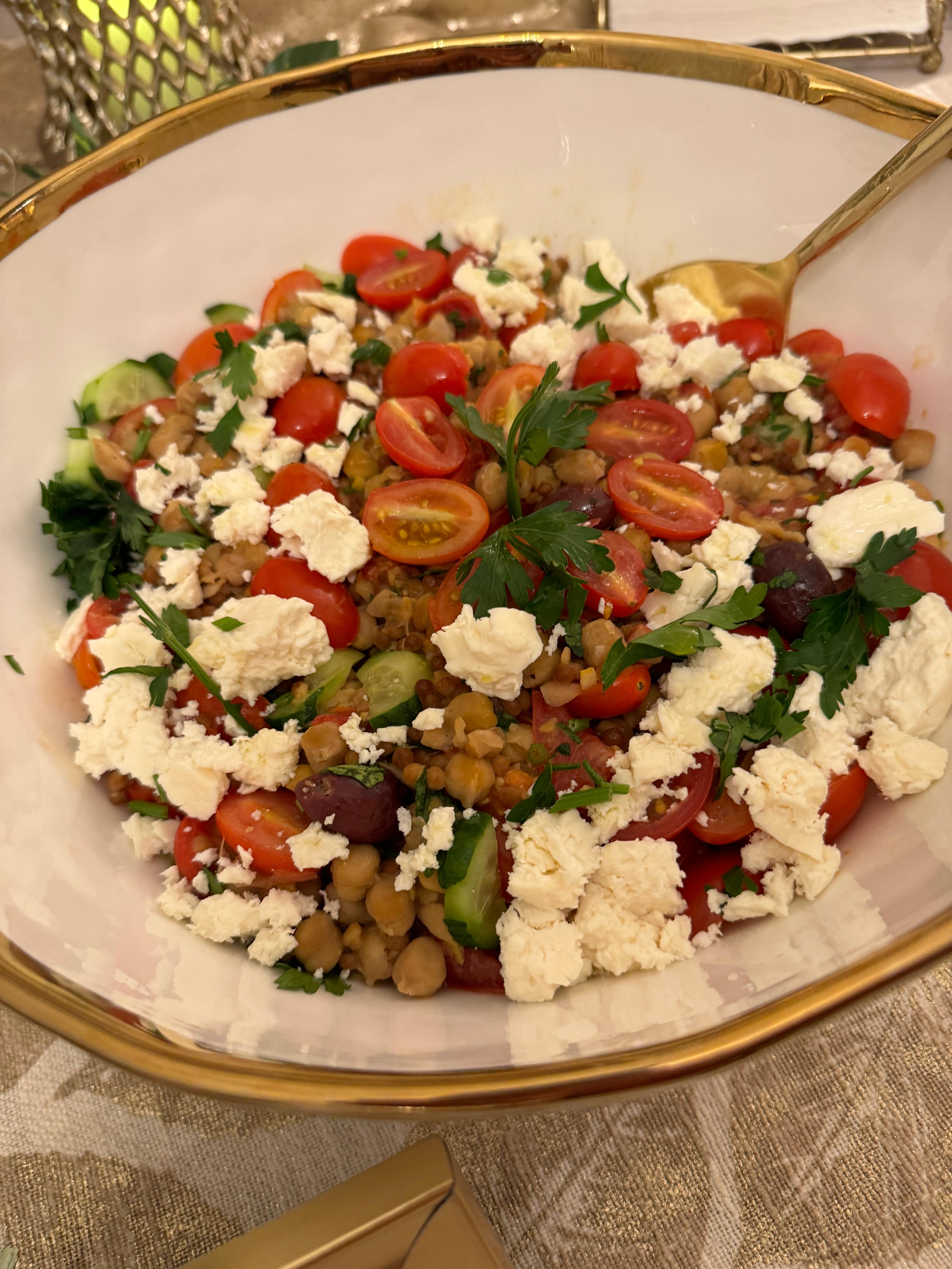 Mediterranean Chickpea Salad.