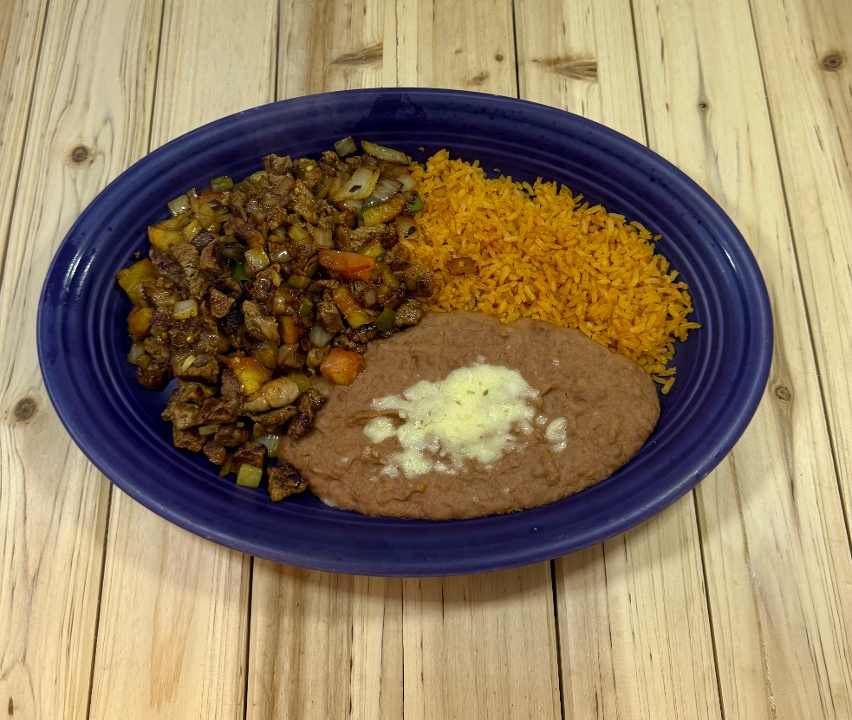 Bistec a La Mexicana.
