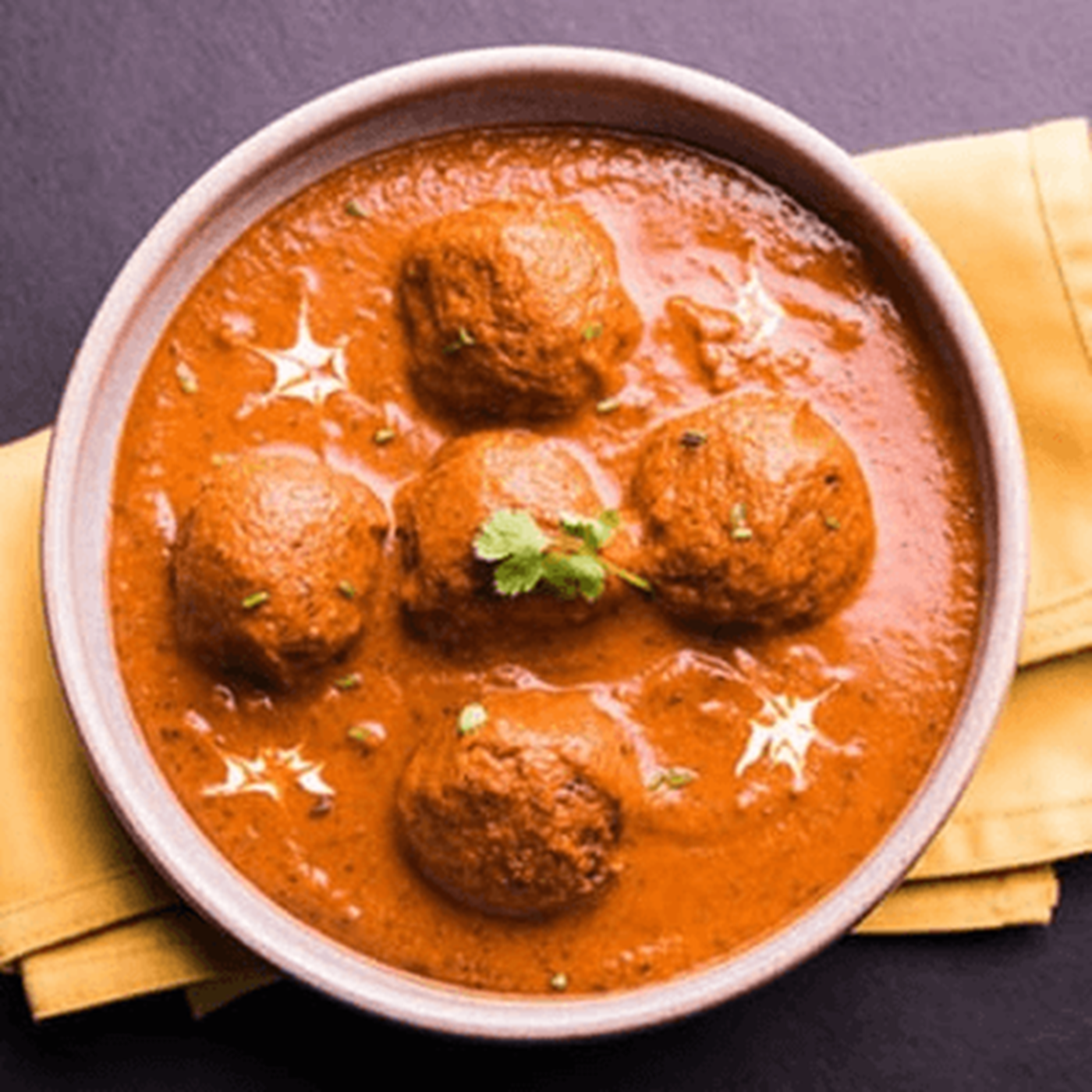 Malai Kofta (Vegetable Balls in Creamy Curry).