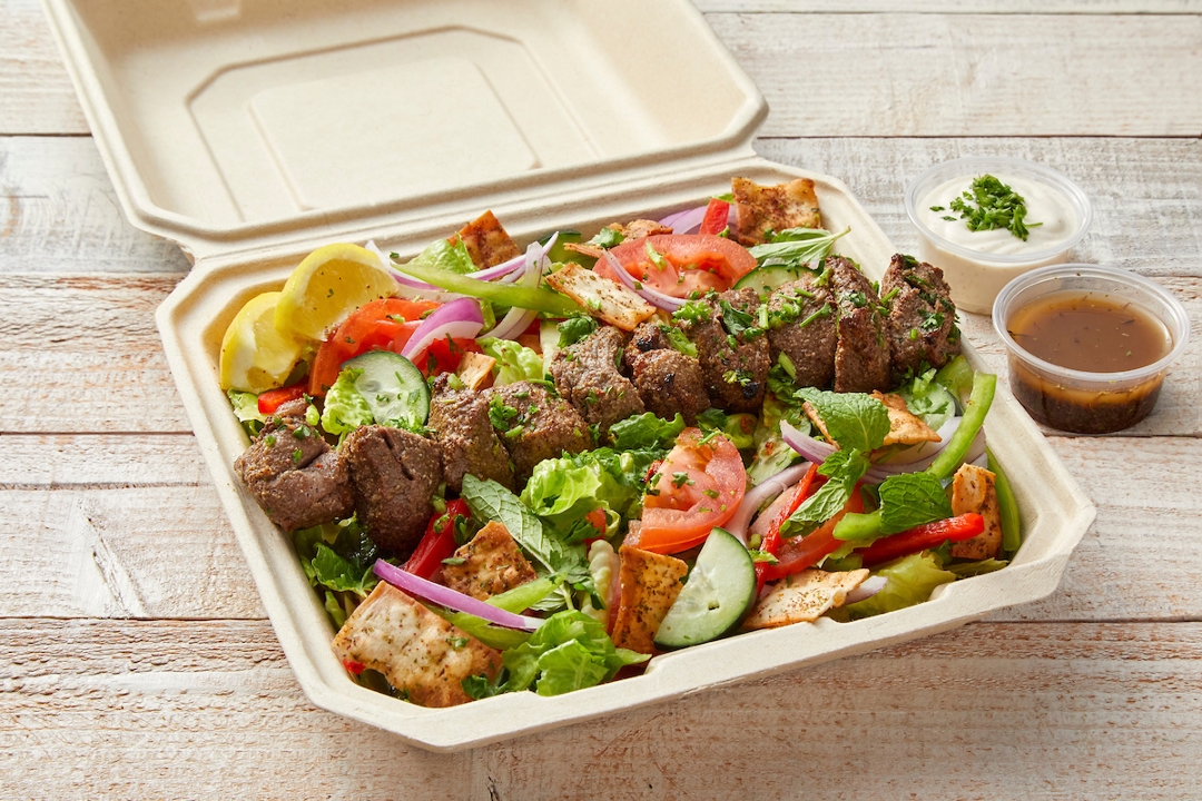 Lamb Kebab Salad.