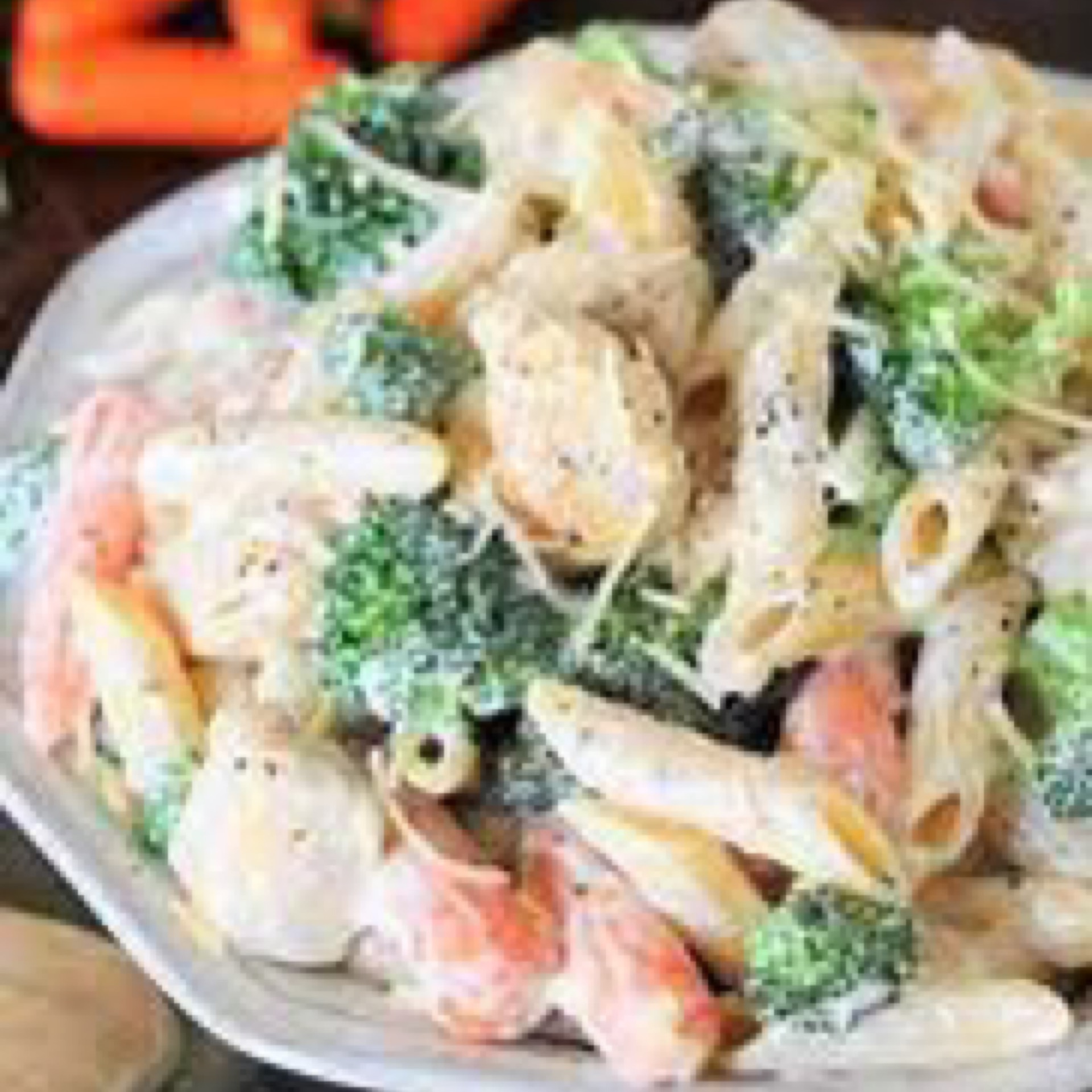 Garden Alfredo Pasta.