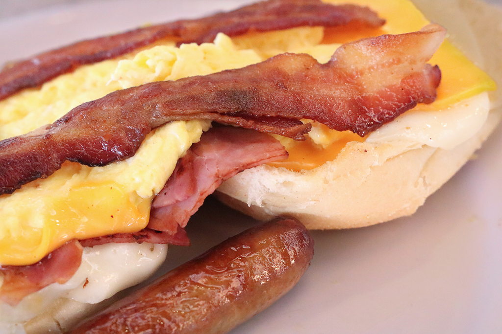 .Loaded Breakfast Sandwich.