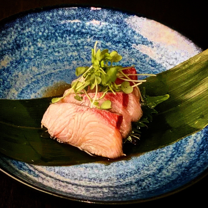 Smoky Yellowtail Sashimi.