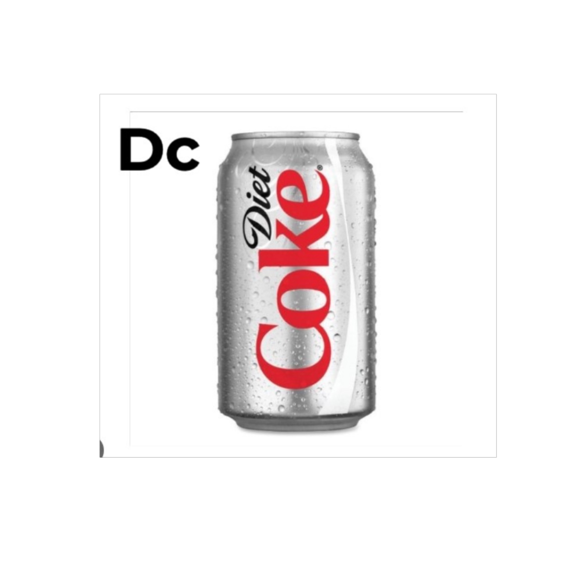 Diet coke.