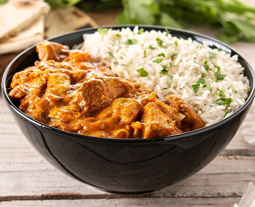 Butter chicken bowl.