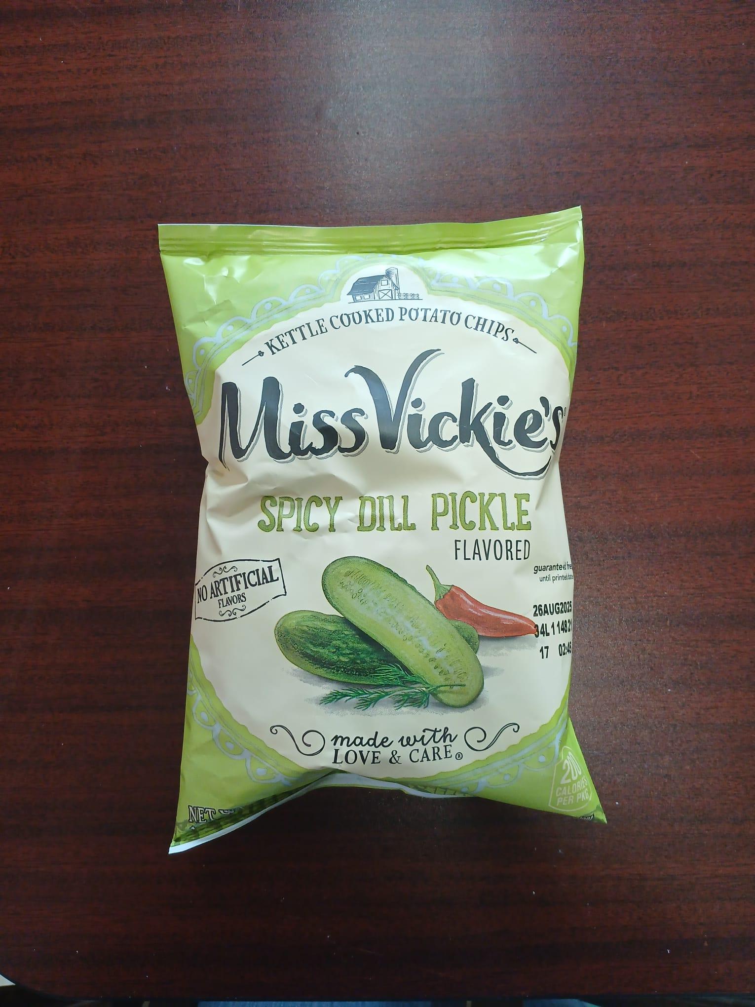 Spicy Dill Pickle Miss Vickie's.