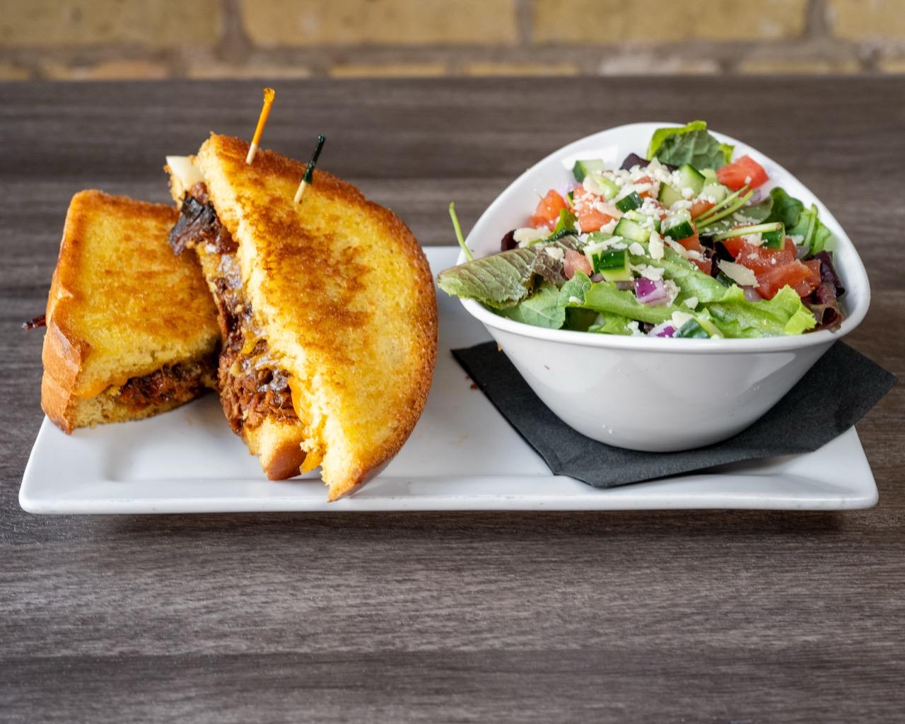 Pulled Bacon Grilled Cheese.