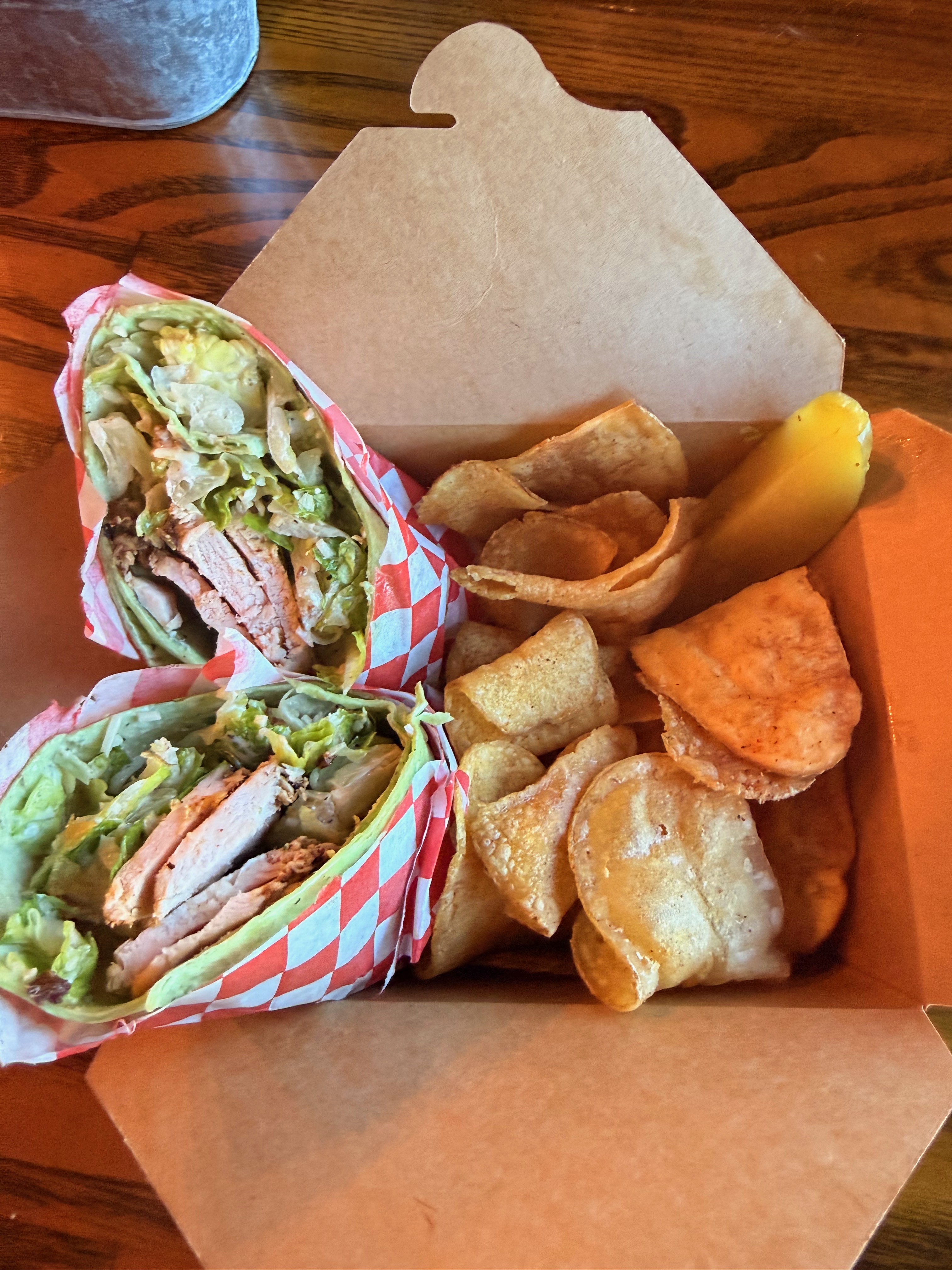 Chicken Caesar Wrap.