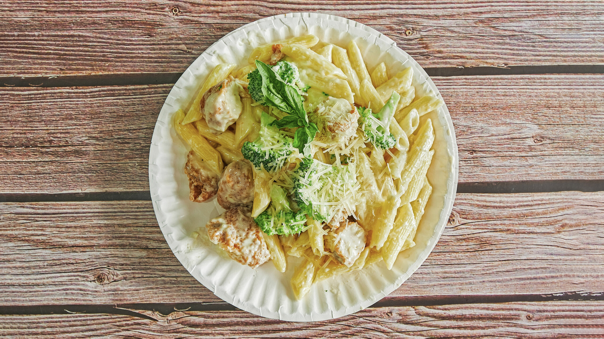 Chicken Broccoli Alfredo Pasta.