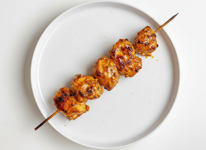 1 chicken kabob.