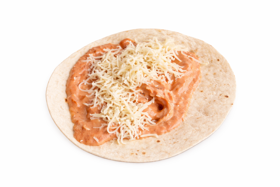 Refried Bean and Cheese Taco.