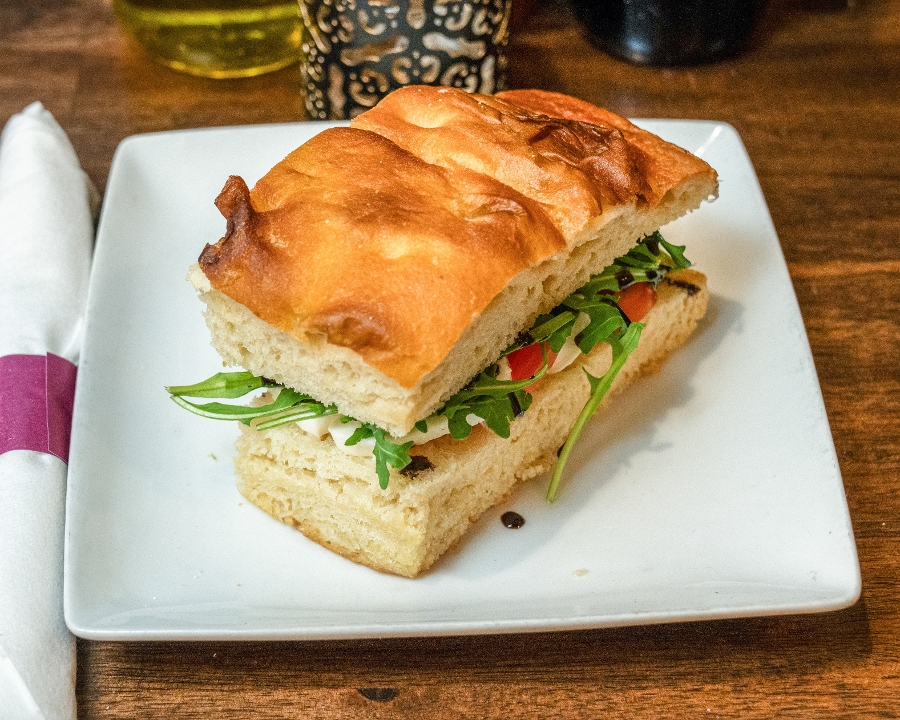Caprese on Focaccia.
