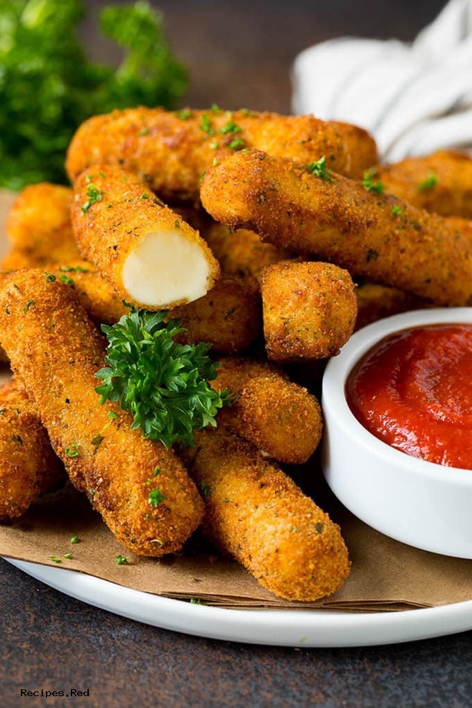 Home Made Mozzarella Sticks.