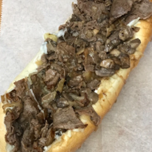 12" Cheese Steak.