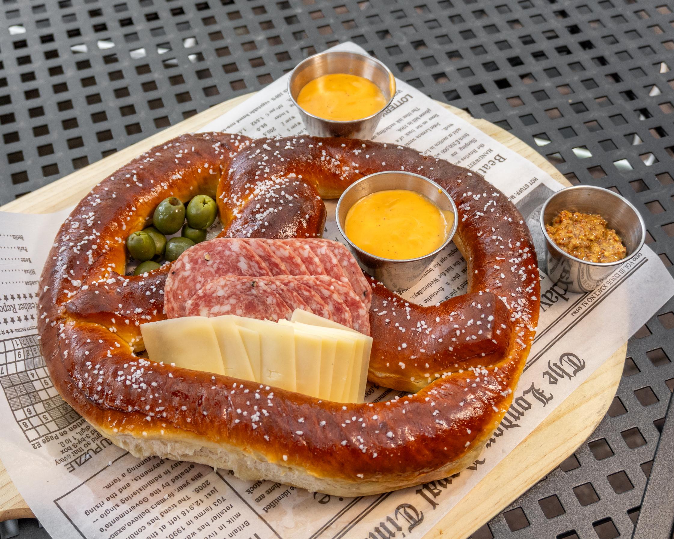 Jumbo Bavarian Pretzel.