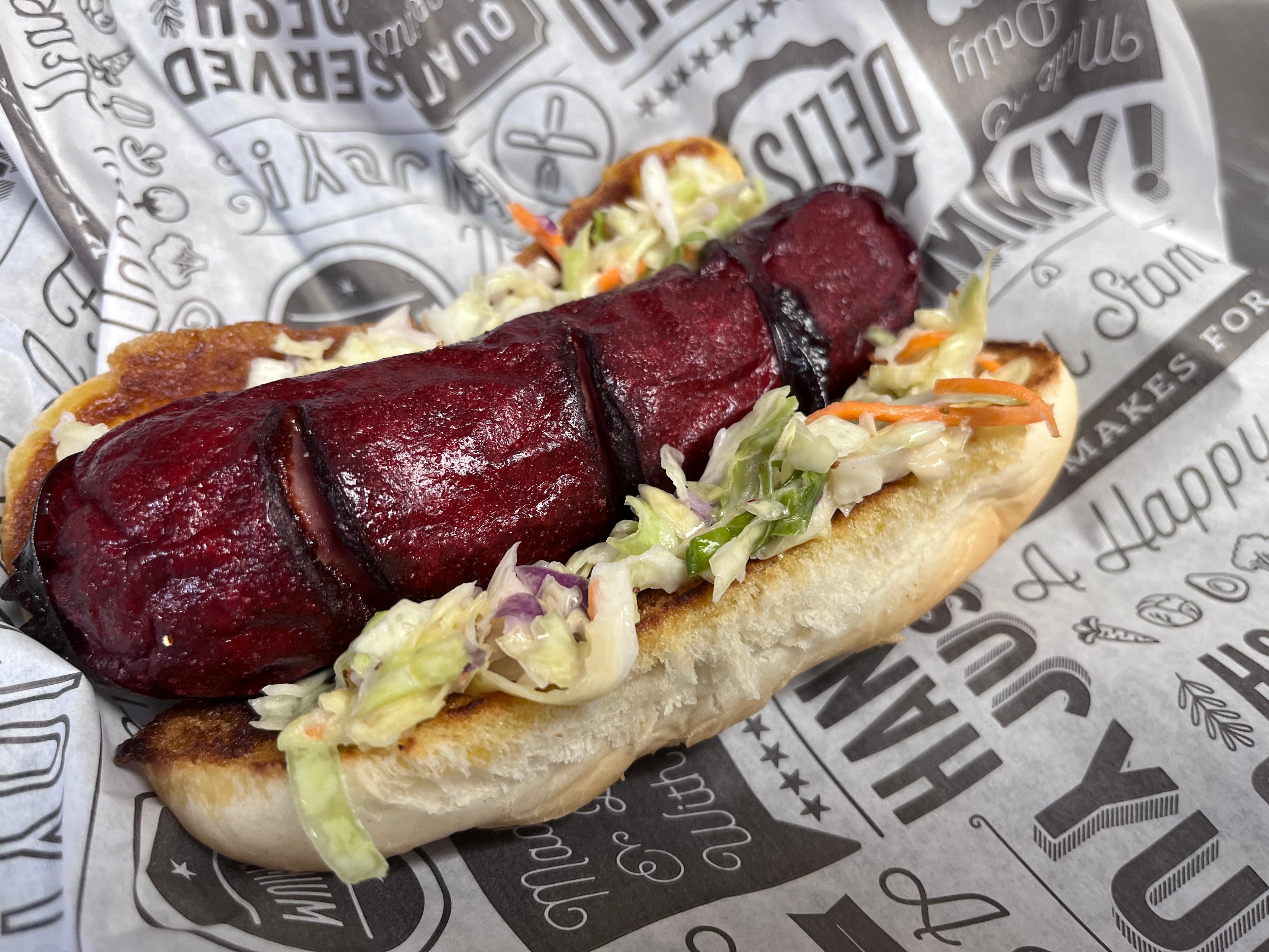 Kaye's Slaw Dog.