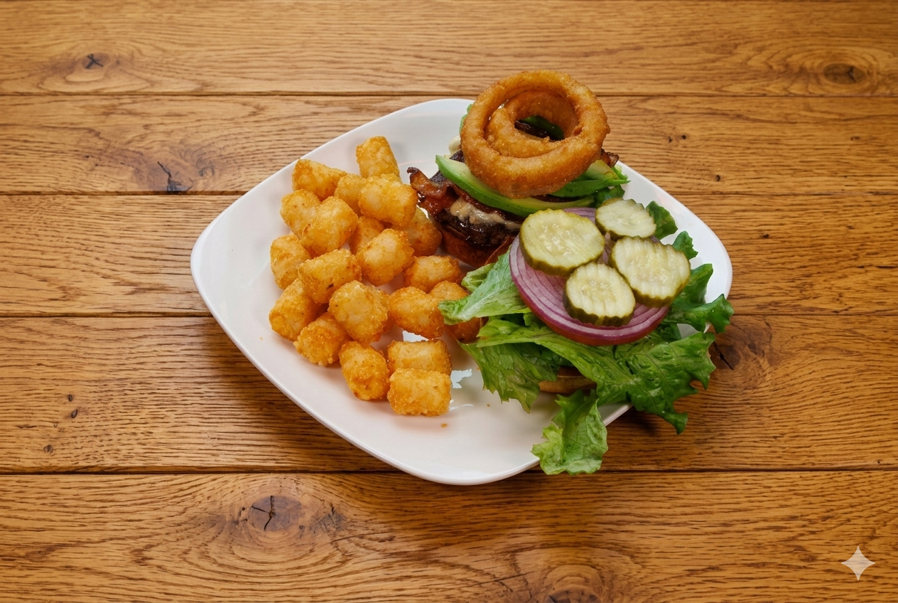 West Coast Black & Bleu Burger @.