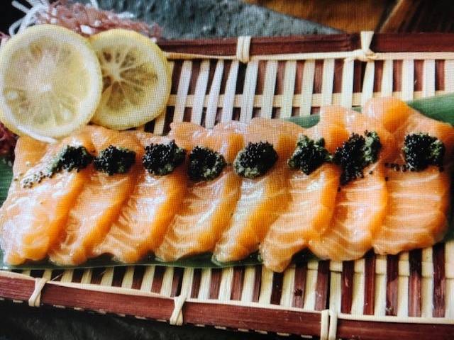 Salmon Yuzu Carpaccio.